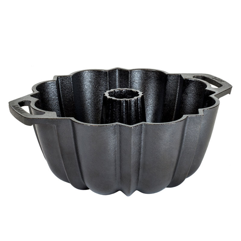 Seasoned Cast Iron Fluted Cake Pan